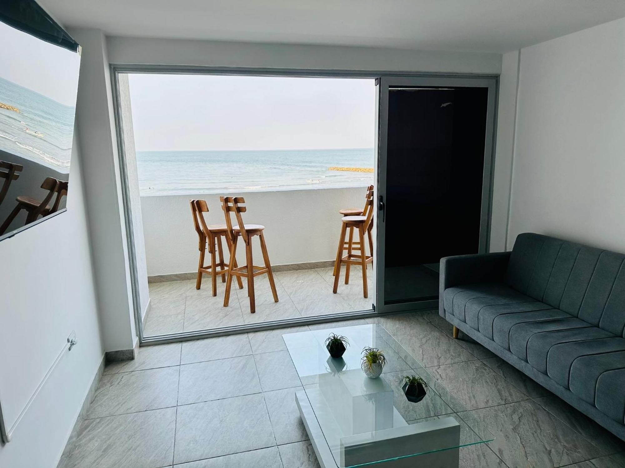 Espectacular Ocean View, De Dos Cuartos, Con Vista Al Mar, En De Indias Cartagena